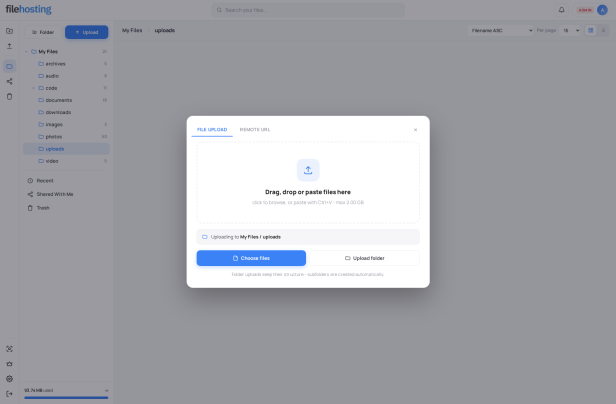 File and Folder Upload